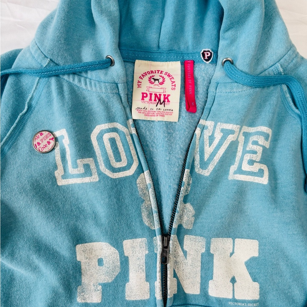 PINK by Victoria’s Secret Zip Hoodie.  Vintage Y2K from early 2000.